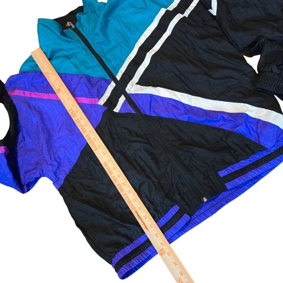 Vintage Active Stuff Windbreaker Track Jacket Women's XL - Picture 2 of 7